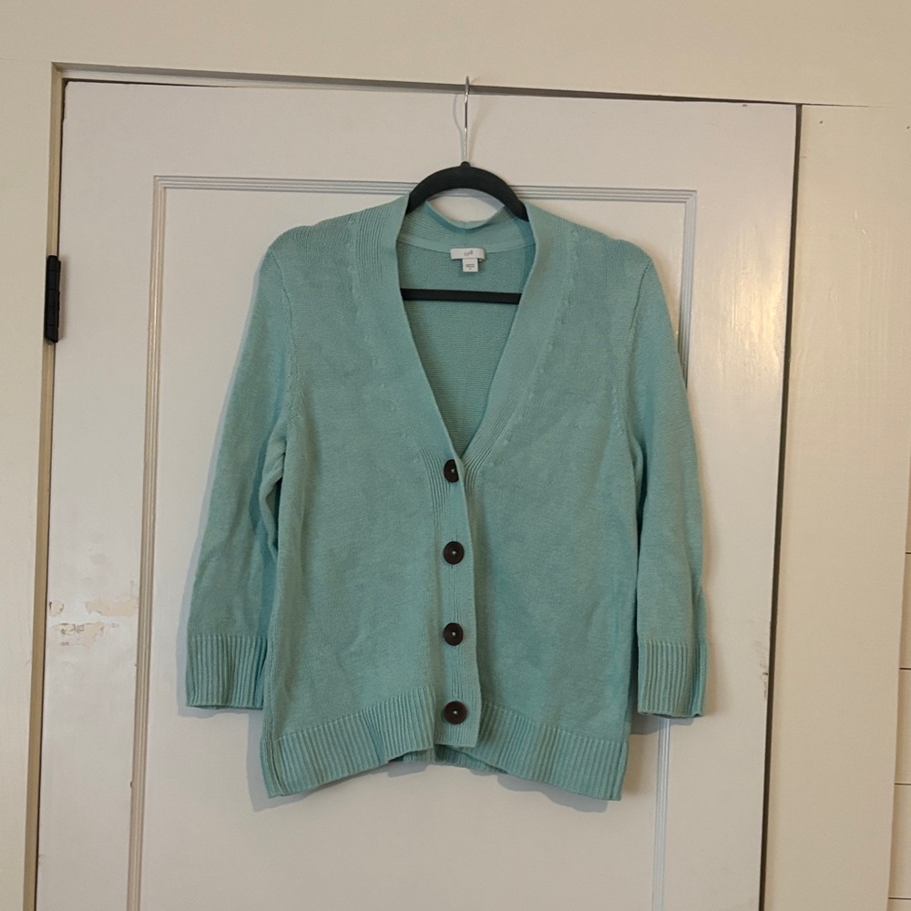 J. Jill Light Blue Women's Cardigan